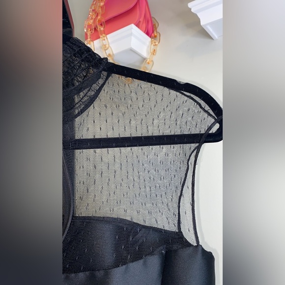 Sachin & Babi Noir Adelia Illusion Midi Dress - Picture 13 of 15